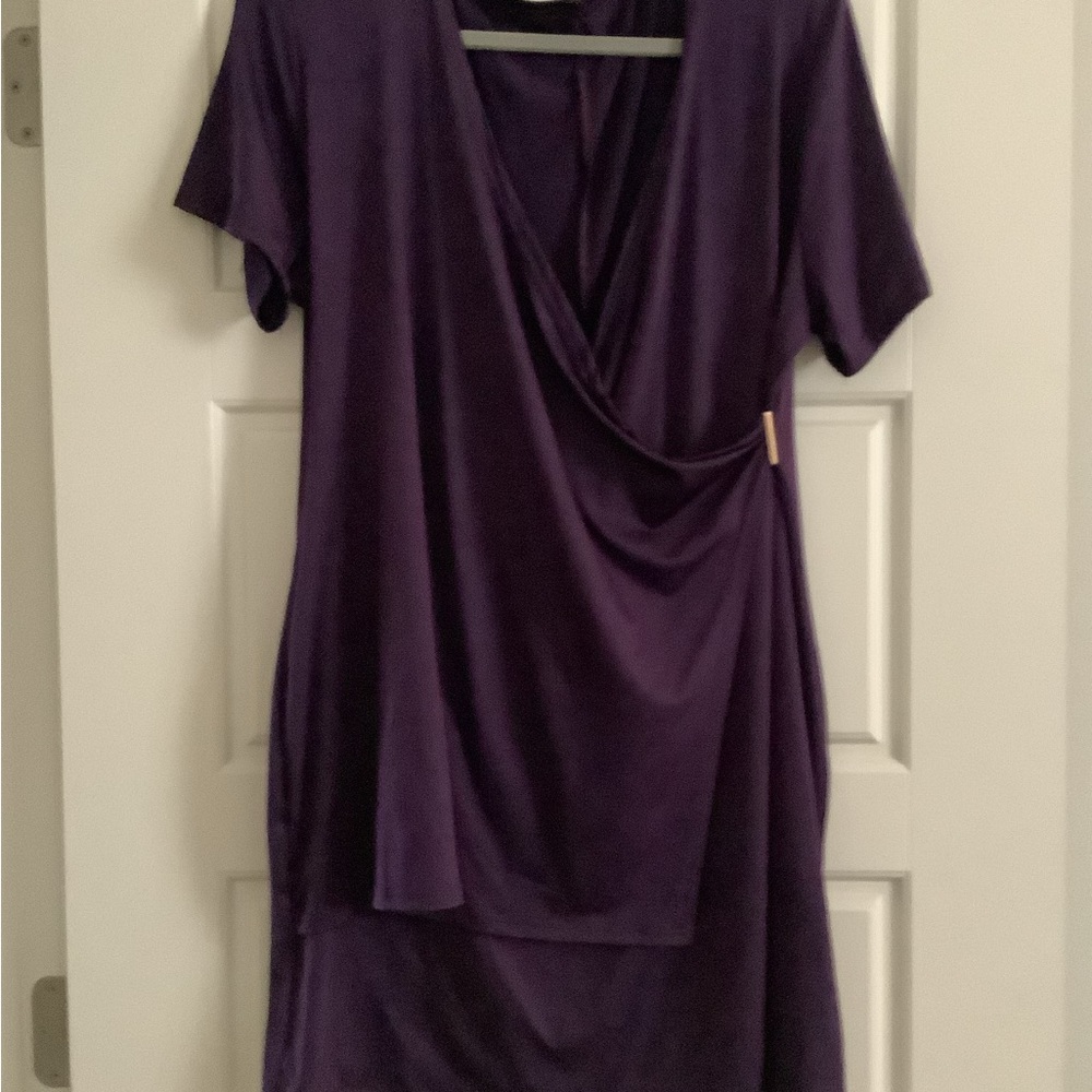 Purple Wrap Dress - Knee Length - NWOT